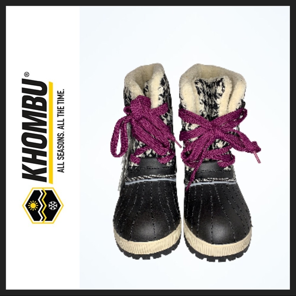 Khombu “Telluride” Fleece-Lined Ankle Snow Boots